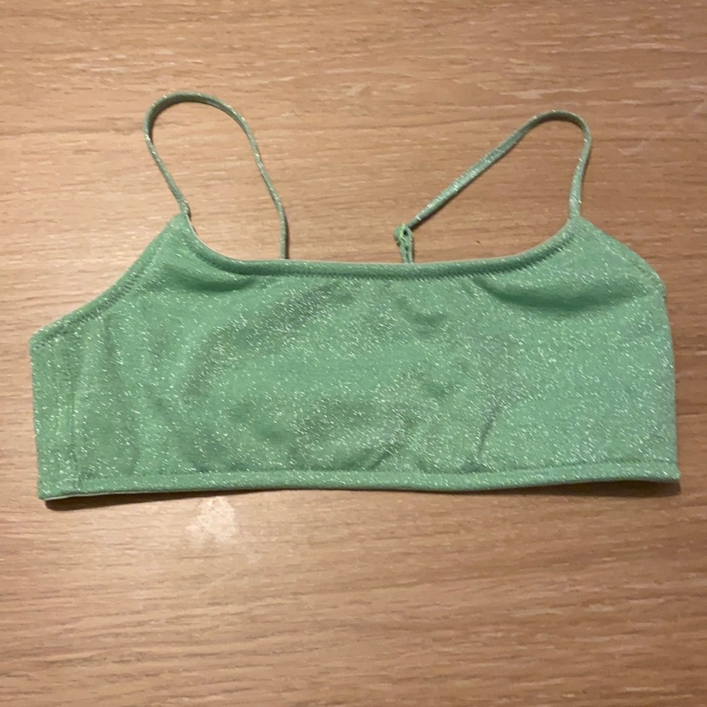 TRIANGL sparkly green bikini
